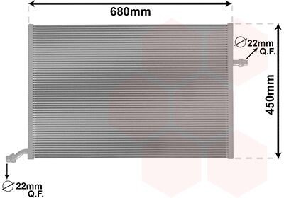 Радіатор охолодження MERCEDES C W205 4/14>18 van Wezel 30002712