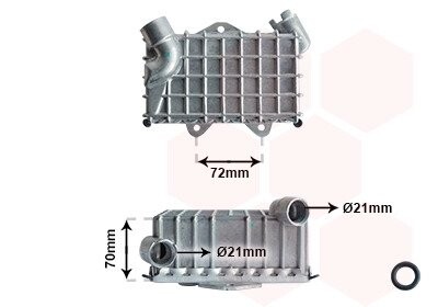 Радиатор масляный MB W202 25TD 95-00 (выр-во) van Wezel 30003477