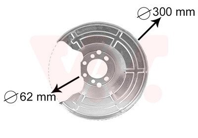 Защита тормозного диска Opel Astra G,H/Meriva (выр-во) van Wezel 3745371