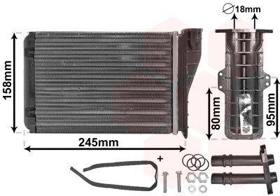 Радіатор пічки Renault Espace 96-02 van Wezel 43006249