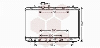 Радиатор охлаждения SUZUKI SX4 (EY, GY) (06-) 1.6i АД (выр-во) van Wezel 52002085