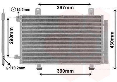 Радіатор кондиціонера SX4/SEDICI ALL 05- van Wezel 52005090