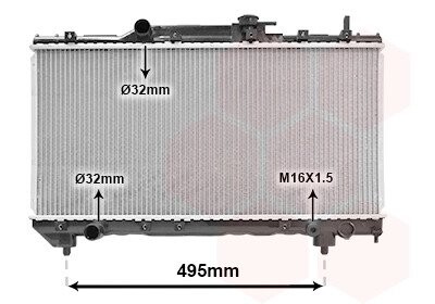 Радиатор CARINA E 1.6/1.8 MT 92-98 van Wezel 53002141