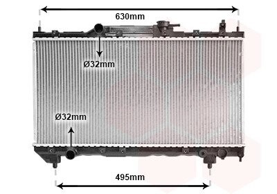 Радіатор AVENSIS 16/18 MT 98-00 van Wezel 53002237