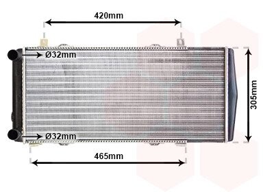 Радіатор охолодження SKODA FELICIA (6U) (94-) van Wezel 76002004