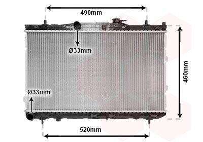 Радиатор CERATO 16i/20i MT 04- van Wezel 83002074