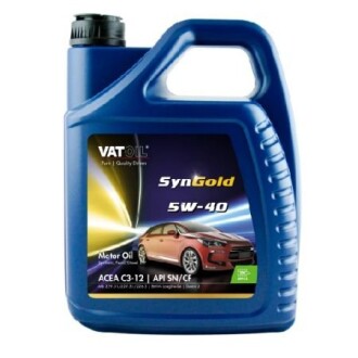 SynGold 5W40 / 5л. / (ACEA C3-12, API SN/CF) vatoil 50195