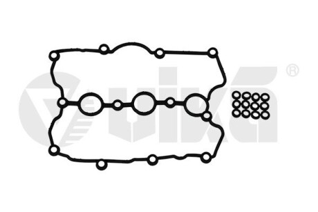 Прокладка клапанной крышки с сальниками клапанов VW Touareg (10-)/Audi A4 (08-15),A6 (06-11),A8 (07-10,10-) vika 11031793701 (фото 1)