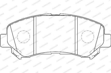 Тормозные колодки дисковые wagner wbp24632a