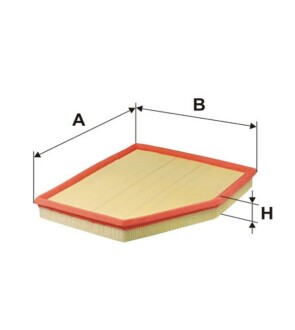 Фильтр воздушный BMW 5 (E60/E61) 2.0/4.0/4.4/4.8 N43/N62 03-10/6 (E63/E64) 4.4/4.5 N62 03-11 wix filters wa9607 (фото 1)