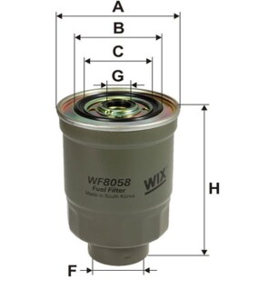 Фільтр паливний wix filters wf8058