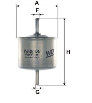 Фільтр паливний wix filters wf8069