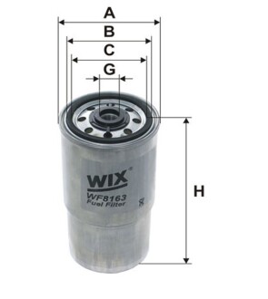 Фільтр паливний wix filters wf8163