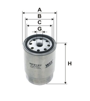 Фильтр топливный wix filters wf8181