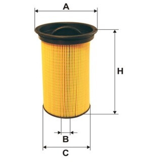 Фильтр топливный BMW 3 (E46), 2.0D, 98-05 (A=82, B=19, C=68, H=123) WIX wix filters wf8240