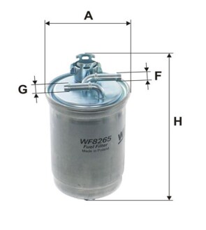 Фільтр паливний wix filters wf8265