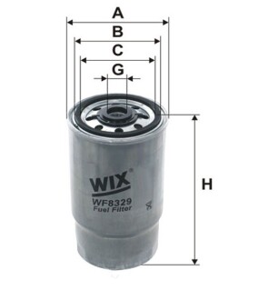 Фільтр паливний wix filters wf8329