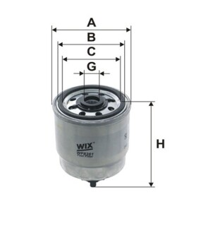 Фільтр паливний wix filters wf8361