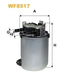 Фільтр паливний Nissan Qashqai II 1.5/1.6dCi 13-/Renault Kadjar 1.5/1.6dCi 15- wix filters wf8517 (фото 1)