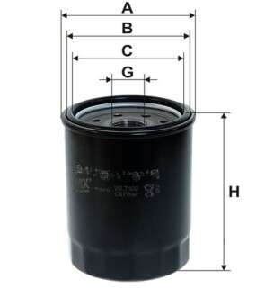 Фільтр масляний wix filters wl7159 (фото 1)