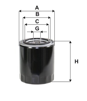 Фільтр масляний VW Passat/Audi A4/A6/A8 2.4-3.0 91-05 (h=113mm) wix filters wl7321 (фото 1)