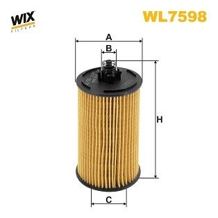 Фильтр масляный Opel Mokka A/X 1.4-1.8 16V/1.4T 12-20 wix filters wl7598