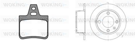 КОЛОДКИ ГАЛЬМІВНІ woking 80023.00