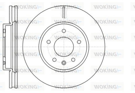 Диск гальмівний передній (кратно 2) (Remsa) Chevrolet Captiva, Opel Antara (D61183.10) woking d6118310