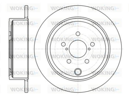 Диск тормозной задний (кратно 2) (Remsa) Subaru Forester 08> Impreza 08> Legasy 03> 09> (D61415.00) woking d6141500