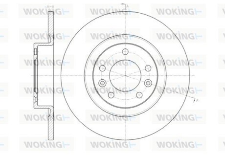 Диск тормозной задний (кратно 2) (Remsa) PSA 508 I 10>18 (D61473.00) woking d6147300