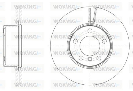 Диск гальмівний передній (кратно 2) (Remsa) BMW 3E90 3F30 X1E84 (D61496.10) woking d6149610