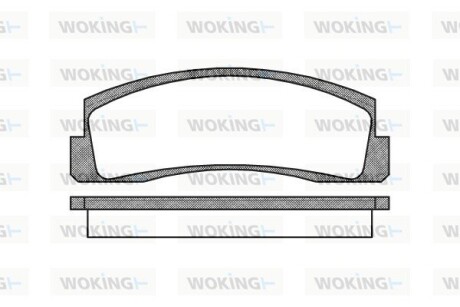 КОЛОДКИ ГАЛЬМІВНІ woking p0033.00