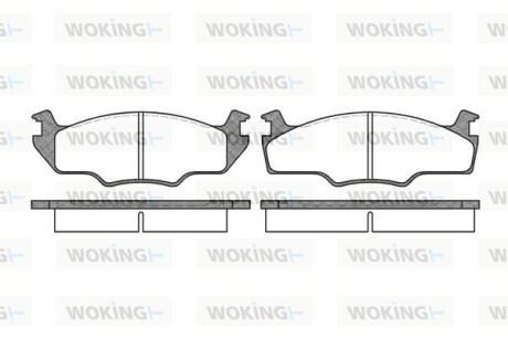 КОЛОДКИ ГАЛЬМІВНІ woking p0213.10