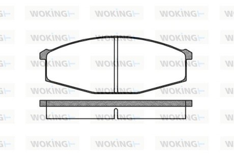 Колодки гальмівні woking p0293.00