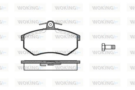 КОЛОДКИ ГАЛЬМІВНІ woking p0343.00