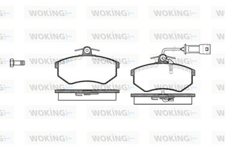 Колодки гальмівні диск. перед. (Remsa) Chery Amulet ii 1.8 10-,Chery Amulet ii 2.0 10- (P0343.02) woking p034302