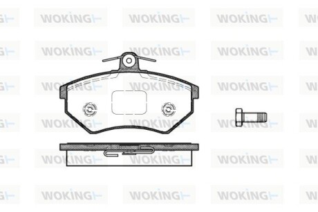 Колодки тормозные диск. перед. (Remsa) Chery Amulet 1.3 03-10,Chery Amulet 1.5 03-10 (P0343.40) woking p034340