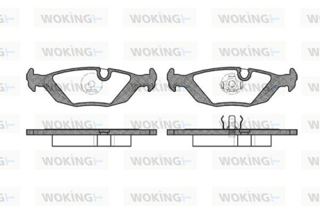 Колодки тормозные woking p0553.00