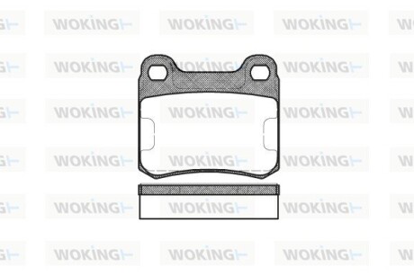 КОЛОДКИ ГАЛЬМІВНІ woking p0573.10