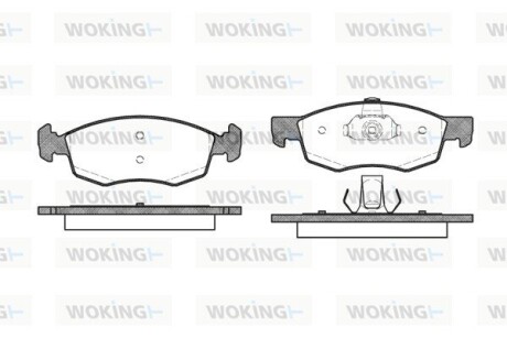 Колодки гальмівні диск. перед. (Remsa) Fiat Doblo I ATE ver. (P0723.30) woking p072330