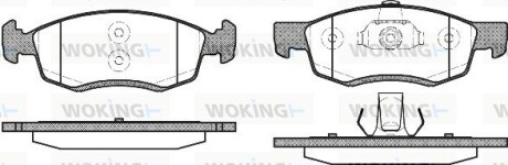 Колодки гальмівні диск. перед. (Remsa) Dacia Logan I Sandero I (ATE ver) (P0723.32) woking p072332