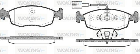 Колодки гальмівні woking p072352