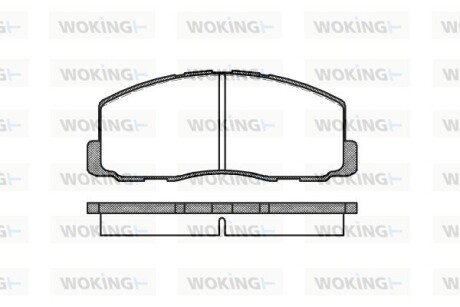 КОЛОДКИ ГАЛЬМІВНІ woking p0883.00