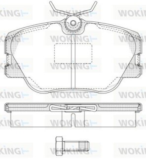 КОЛОДКИ ГАЛЬМІВНІ woking p0893.00