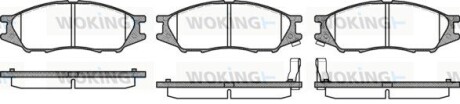 КОЛОДКИ ГАЛЬМІВНІ woking p10233.02