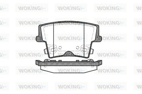 Колодки тормозные woking p10273.08