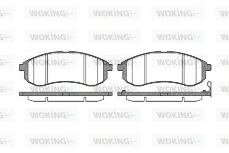 Колодки гальмівні woking p10293.01