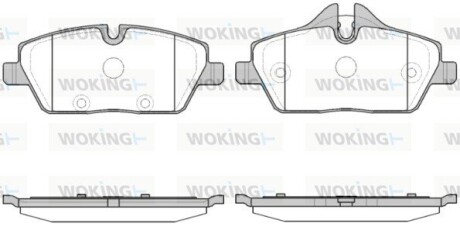 Колодки гальмівні диск. перед. (Remsa) BMW i3 13> (P10313.30) woking p1031330