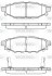 Колодки гальмівні диск. задн. (Remsa) Subaru Forester (sh) 2.0 08-,Subaru Forester (sh) 2.5 08- (P10363.12) woking p1036312 (фото 1)