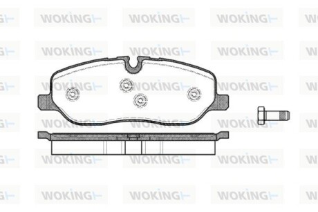 Колодки тормозные диск. перед. (Remsa) Range Rover III 04> / RR Sport 06> / Discovery III (P10583.00) woking p1058300